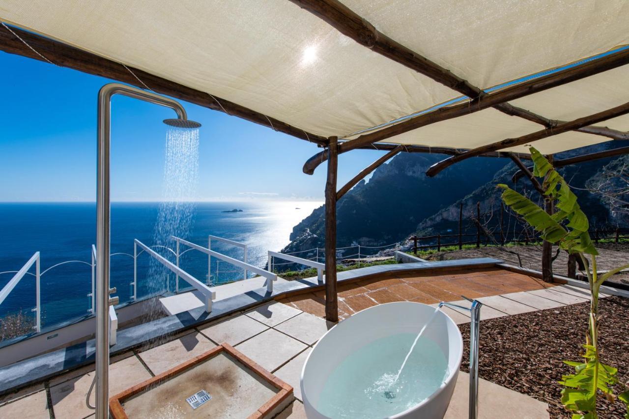 Villa La Tagliata Spectacular Jacuzzi Tub Amazing View And Private Parking Garage Позитано Екстериор снимка